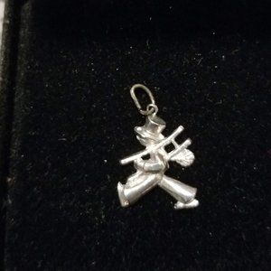Vintage silver chimney sweep pendant/charm